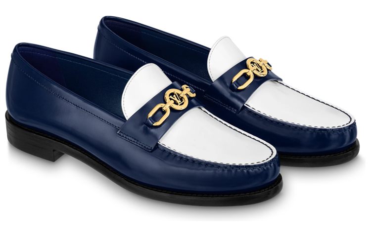 (WMNS) LOUIS VUITTON Chess Flat Loafer Shoes 'Blue' 1ABIC2 #