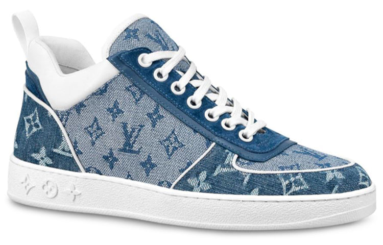 (WMNS) LOUIS VUITTON LV Boombox Monogram Sneakers Denim-Blue 1A8E3S #