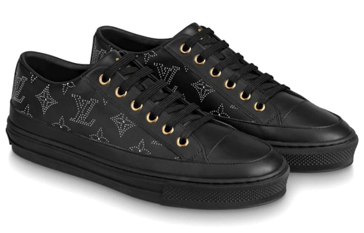 (WMNS) LOUIS VUITTON Stellar Sneakers 'Black with White Sketch Monogram' 1A87TE #