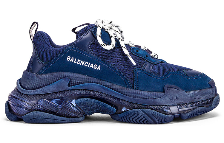 (WMNS) Balenciaga Triple S Clunky Shoes Navy 544351W09O14107 #