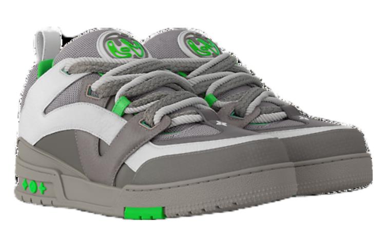 (WMNS) LOUIS VUITTON Skate Sneakers 'Grey Green' 1ABZ4P #