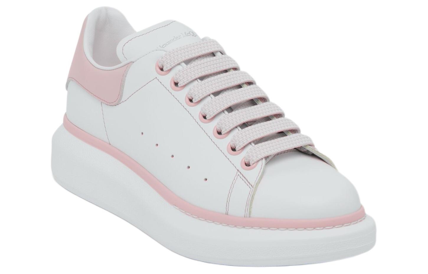 (WMNS) Alexander McQueen Wedge Sole Sneakers 'White and Ice Pink' 718139WIEEP8761 #