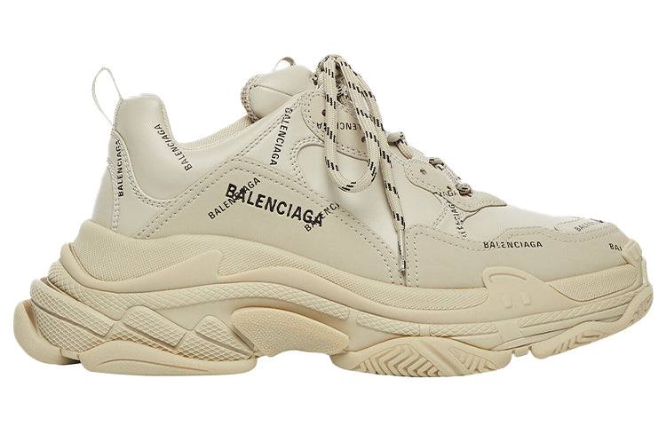 (WMNS) Balenciaga Triple S Sneaker 'All Over Logo - Beige' 524039W2FA19710 #