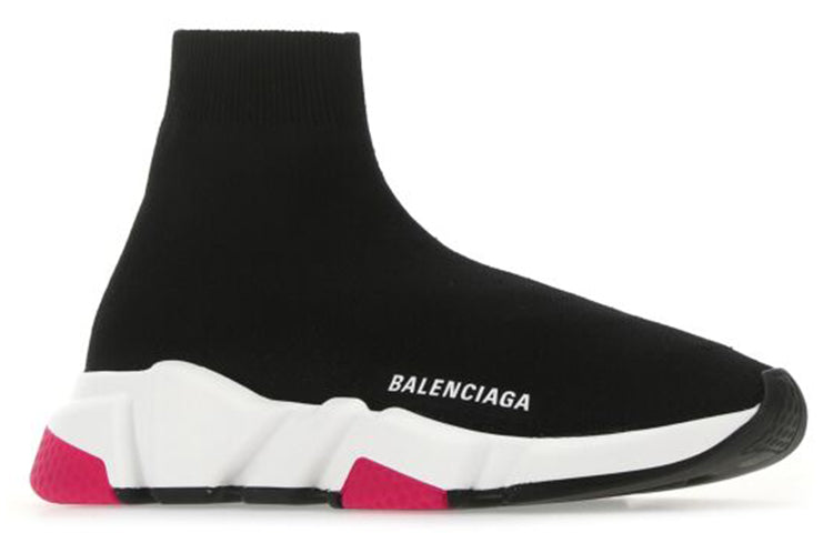 (WMNS) Balenciaga Speed Sneaker 'Black Magenta' 587280W2DB41959 #
