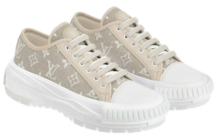 (WMNS) LOUIS VUITTON Squad Sneakers 'Beige Monogram' 1AB1A2 #