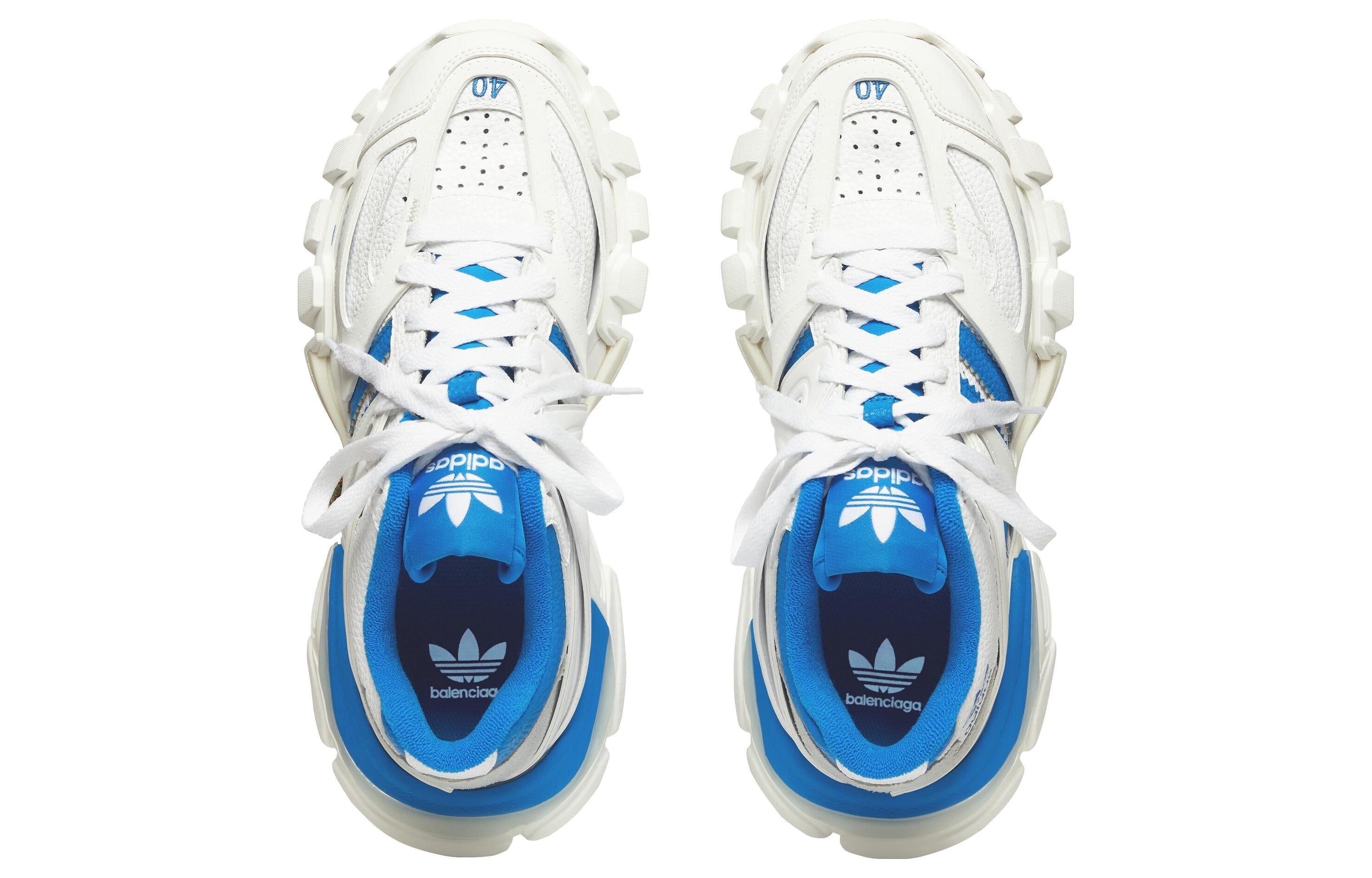 adidas Originals x Balenciaga Track Forum Low Shoes 'White Blue' 741107W3CZ19040 #