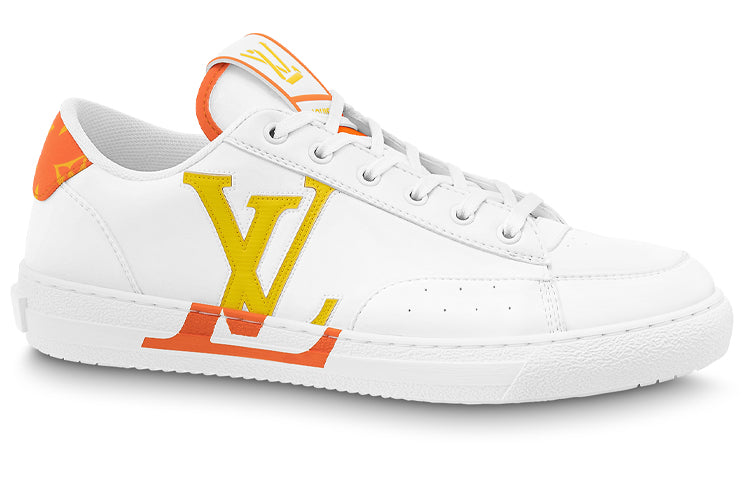 LOUIS VUITTON Charlie Sneakers 'White Orange' 1AA4BA #