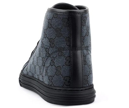 Gucci Monogram High top sneakers ' Black '.