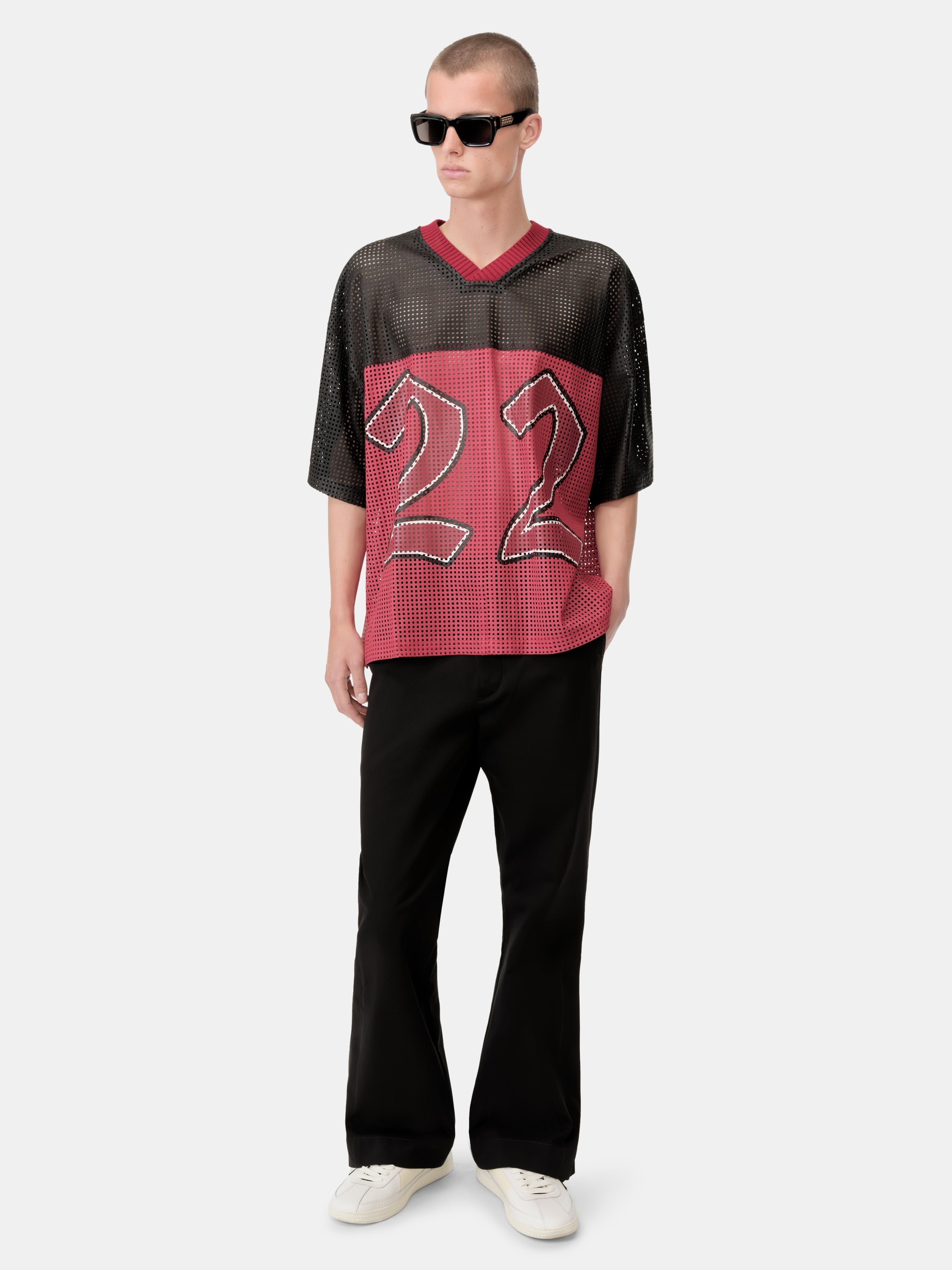 AMIRI 22 OVERSIZED JERSEY - Varsity Red