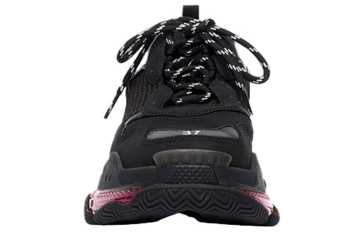 (WMNS) Balenciaga Triple S 'Clear Sole - Black Pink Neon' 544351W2FR11053 #