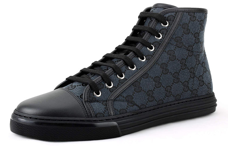 Gucci Monogram High Top Sneakers 'Black' 426188-KQWM0-1948 #.