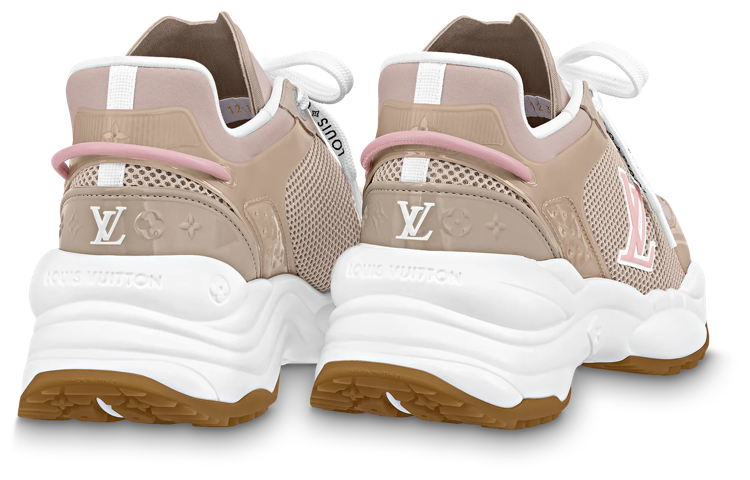 (WMNS) LOUIS VUITTON Run 55 Sneakers 'Tan Pink' 1ABVMW #