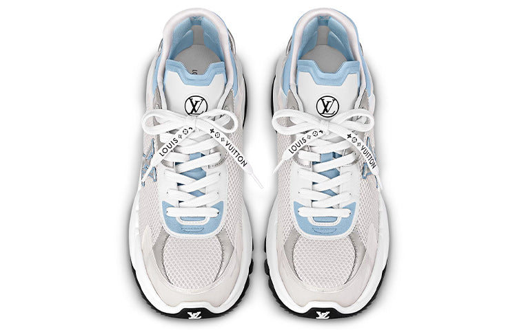 (WMNS) Louis Vuitton Run 55 Sneakers 'White Blue' 1ABVII #