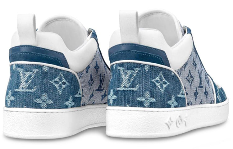 (WMNS) LOUIS VUITTON LV Boombox Monogram Sneakers Denim-Blue 1A8E3S #