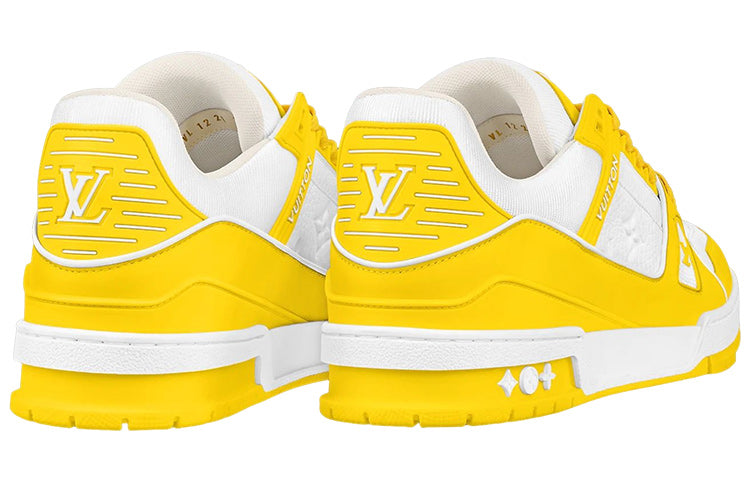LOUIS VUITTON LV Trainer 'White Yellow' 1AA6XM #
