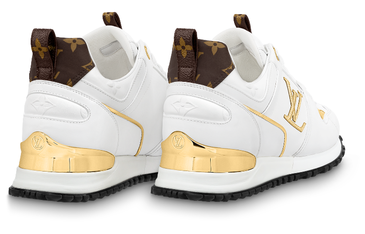 (WMNS) LOUIS VUITTON LV Run Away Sneakers 'White with Gold Logo' 1AAP3L #