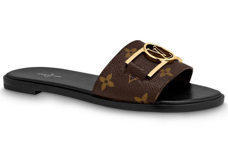 (WMNS) LOUIS VUITTON Lock It Slides 'Glossy Monogram' 1A64MI #