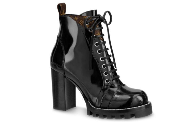 (WMNS) LOUIS VUITTON LV Star Trail Ankle Boots 'Black with Conor Monogram' 1A5MZU #