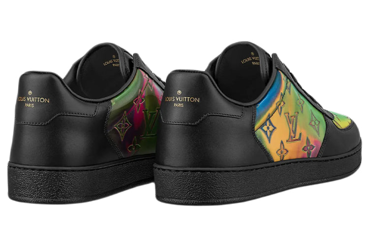 LOUIS VUITTON Rivoli Sneakers 'Black with Shell Shine Monogram' 1A99NO #