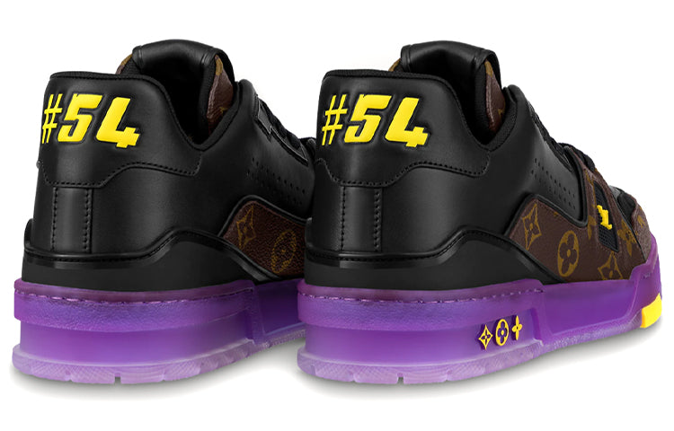 LOUIS VUITTON x Lakers LV Trainers 'Brown Monogram with Black Purple' 1A8WJ6  #.