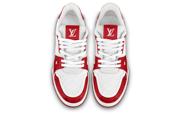 LOUIS VUITTON LV Trainers 'White Red' 1AANFH #
