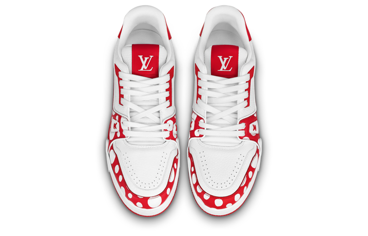 LOUIS VUITTON x YAYOI KUSAMA Sneaker 'White Red' 1AB8J1 #.