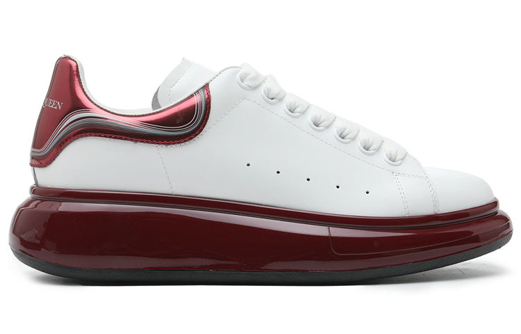 Alexander McQueen Oversized Sneaker 'White Burgundy Metallic' 750341WIDJT8835 #