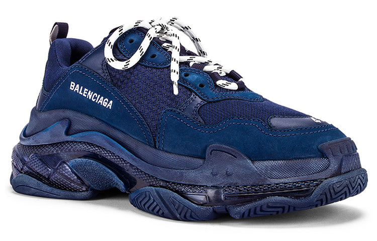 (WMNS) Balenciaga Triple S Clunky Shoes Navy 544351W09O14107 #