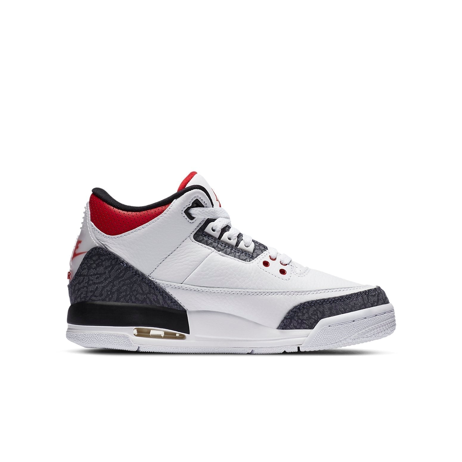 (GS) Air Jordan 3 Retro Denim SE 'Fire Red' CZ6634-100 #
