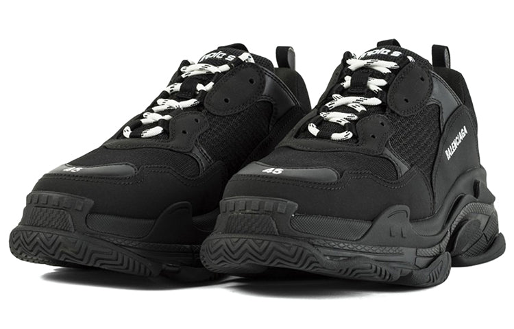 (WMNS) Balenciaga Triple S 'Black' 524036W2CA11000 #