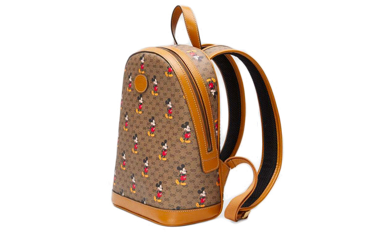 Gucci x Disney Mickey Mouse Leather Backpack 'Beige Brown' 552884-HWUDM-8603 #.