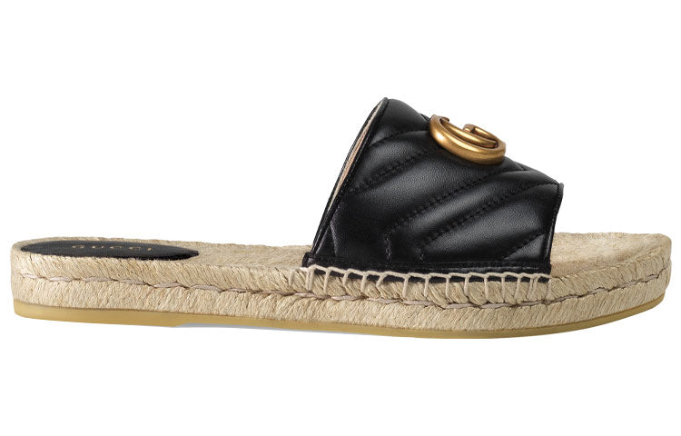 (WMNS) Gucci G Shoe 'Black Gold' 573028-BKO00-1000 #.