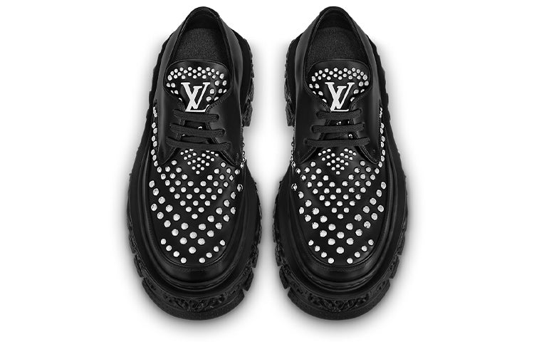 LOUIS VUITTON Derby LV Baroque Shoes 'Black' 1ABLO4 #