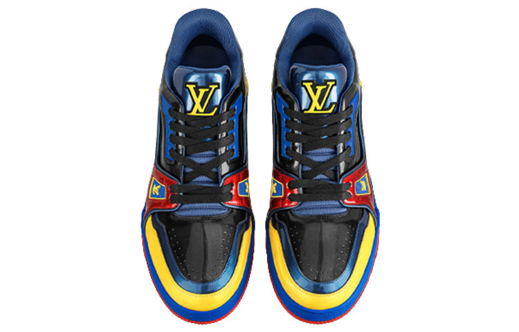 LOUIS VUITTON Trainers 'Black Yellow Blue' 1A9JU2 #.