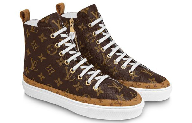 (WMNS) LOUIS VUITTON LV Stellar Monogram High-top Sport Shoes Multi 1A65UU #