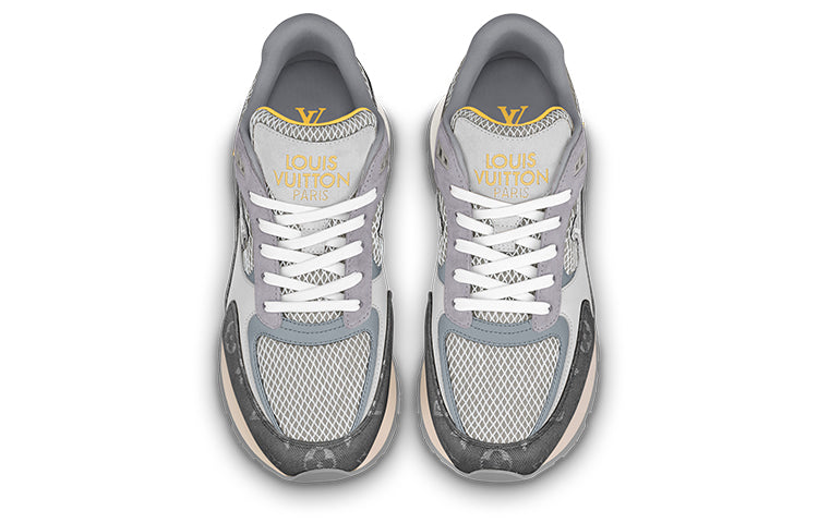 LOUIS VUITTON Run Away Sneakers 'Grey Yellow' 1ABFBR #