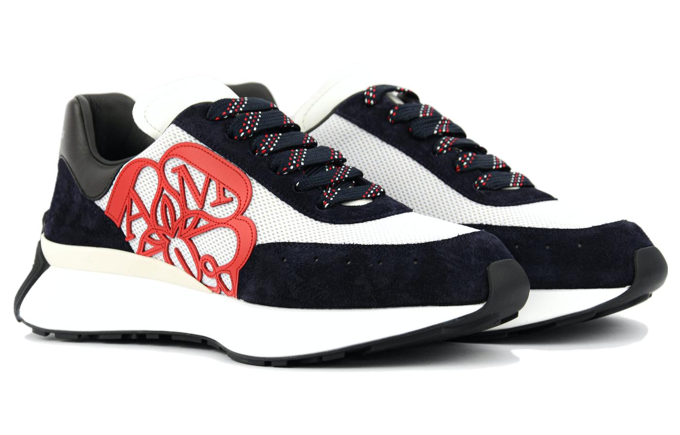 Alexander McQueen Sprint Runner 'Black White Red' 705074W4V618928 #