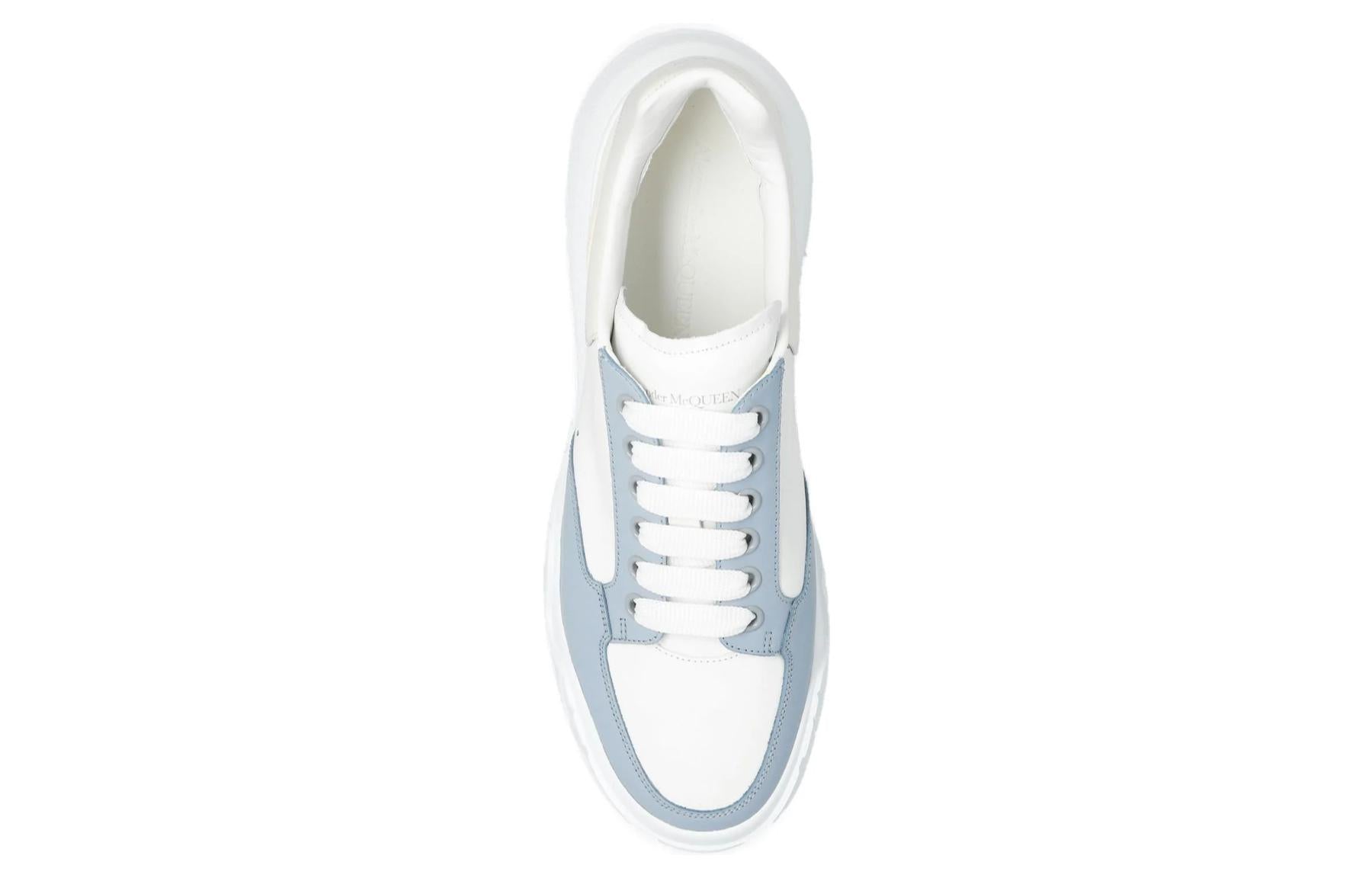 Alexander McQueen Court Trainer 'White Blue Beige' 705117WID698898 #