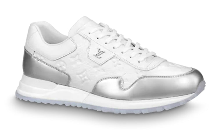 LOUIS VUITTON Run Away Sneakers 'White Monogram with Silver' 1A8V4K #