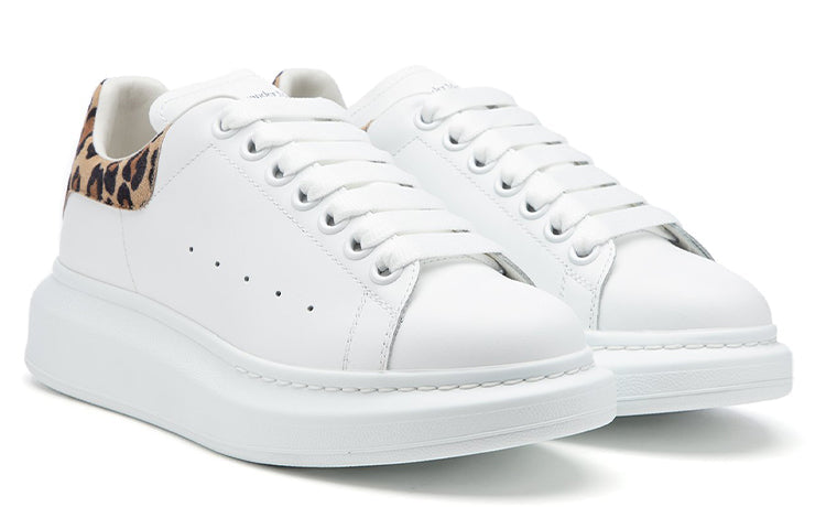 (WMNS) Alexander McQueen Oversized Sneaker 'White Leopard Suede' 650787WHZ4T9316 #