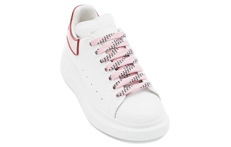(WMNS) Alexander McQueen Oversized Sneaker 'White Pink Carnelian Red' 621056WHXMT9633 #