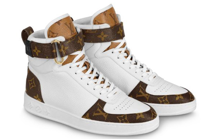 (WMNS) LOUIS VUITTON LV Boombox High-Top Sneakers White 1A87Q2 #