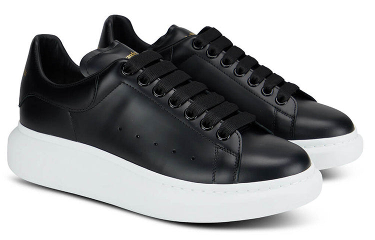 Alexander McQueen Oversized Sneaker 'Black White Sole' 553680WHGP51000 #
