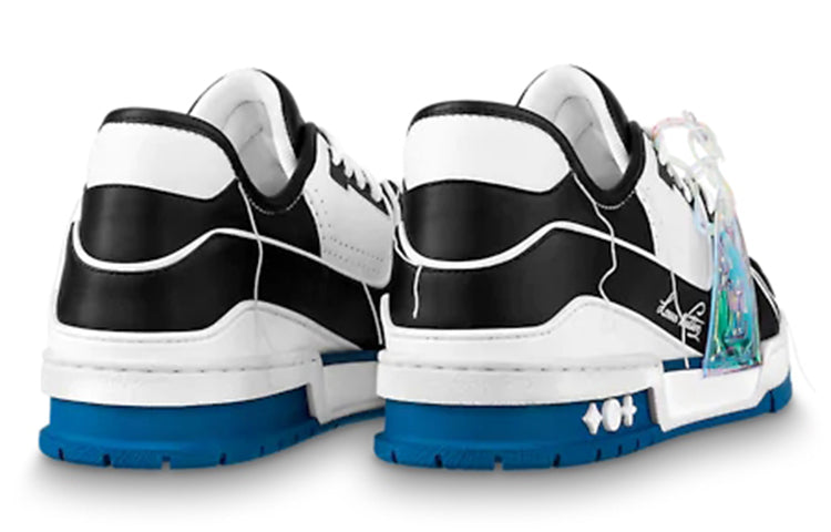 LOUIS VUITTON LV Trainers Black Blue WHite' 1A8Q7L #