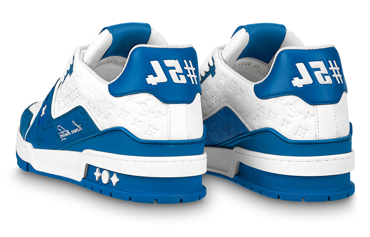LOUIS VUITTON LV Trainers 'White Blue' 1ABOH4 #