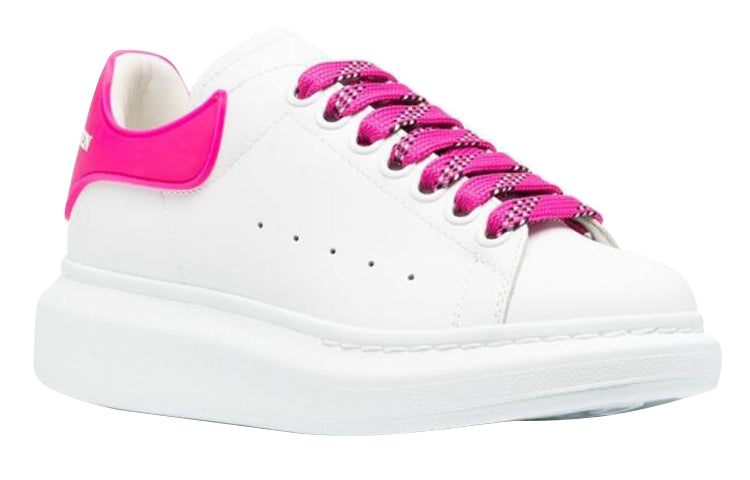 (WMNS) Alexander McQueen Oversized Sneaker 'White Shock Pink' 621056WHXMT9375 #