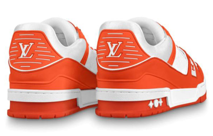 LOUIS VUITTON Trainer Sneakers 'White Orange' 1A811N #.