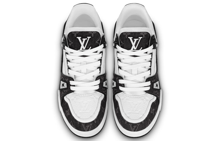 (WMNS) LOUIS VUITTON LV Trainer Sneaker 'Black Mesh Monogram with White ' 1AC2A5  #