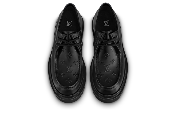 LOUIS VUITTON Major Loafers 'Black with Top Monogram' 1AANSF #