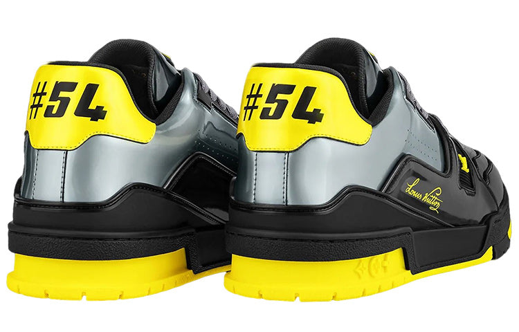 LOUIS VUITTON Trainers 'Black Yellow Silver' 1A9JTM #.